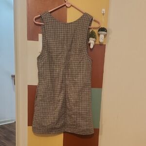 Free People Brown Tan Sleeveless Sheath Dress